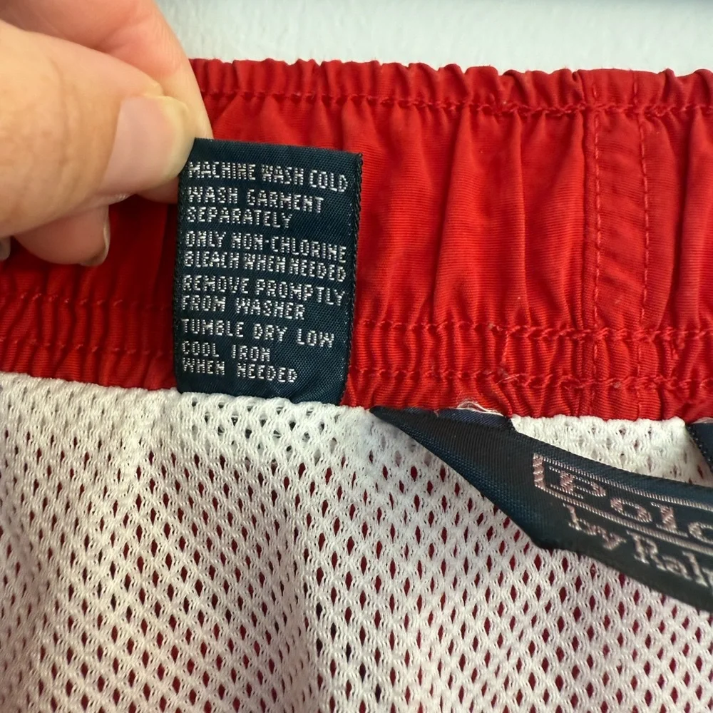Polo Ralph Lauren Lightweight Swim Shorts Red Men’s Size L Classiccore Preppy